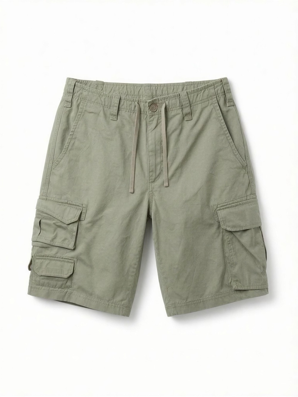 Eddie Bauer Light Olive Cargo Shorts